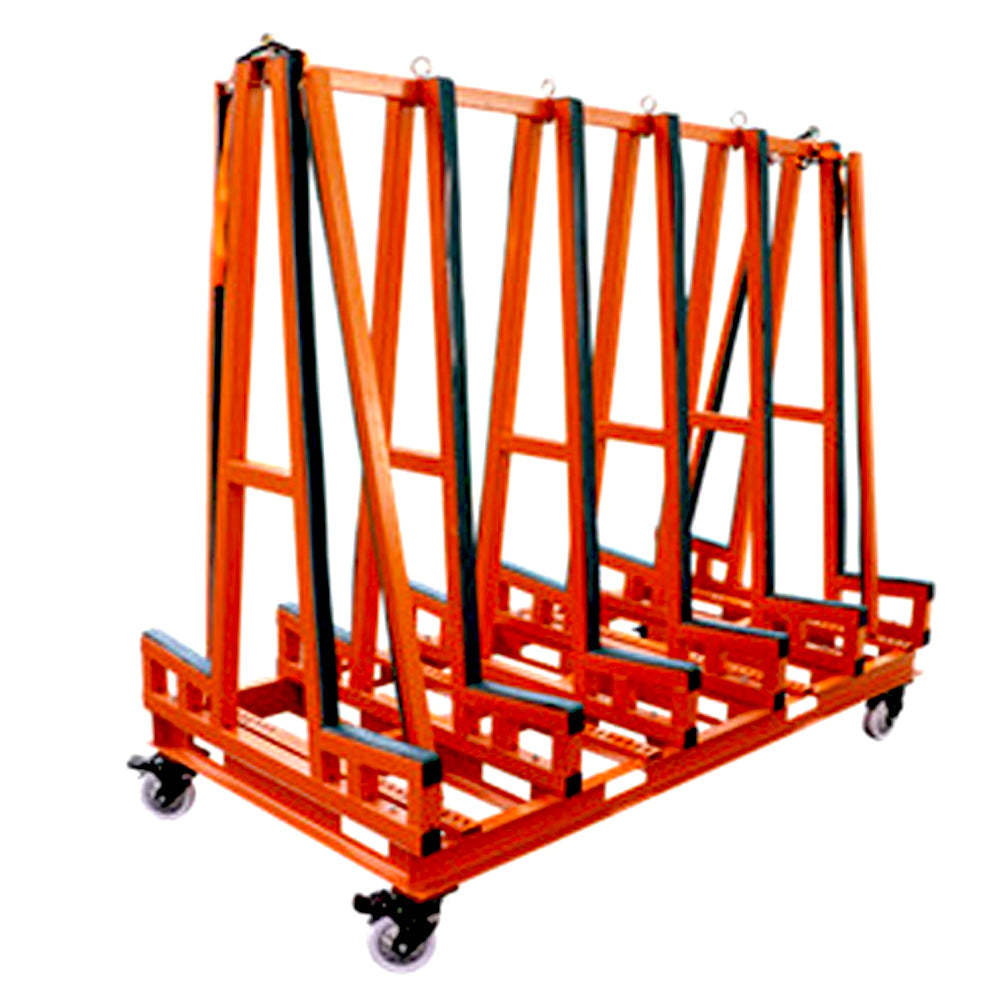 Heavy Duty 4 Wheel Double Sided Slab Rack Transport A-frame CartsοΌ For Windows, Doors,Slabs,Tiles, Glass Transport
