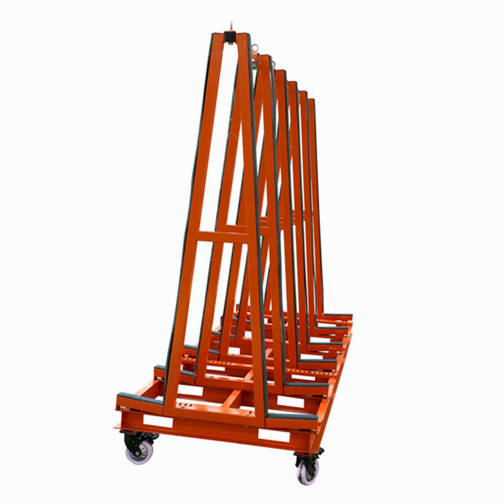 Heavy Duty 4 Wheel Double Sided Slab Rack Transport A-frame CartsοΌ For Windows, Doors,Slabs,Tiles, Glass Transport