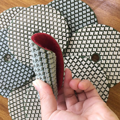 4 Steps 4 Inch Dry Diamond Polishing Pads For Granite Marble Engineered Stone And Other Natural Stone