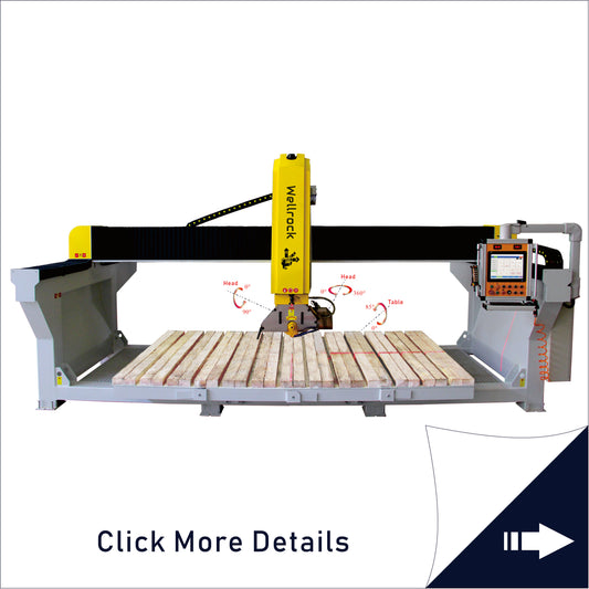 victor 2-5 Axis CNC Bridge Saw Stone Cutting Machine Bridge Saw For Stone Granite Marble Sink Out Cutting