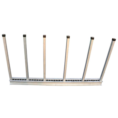 Adjustable Heavy-duty Galvanized Extra Strong Slab Rack(2 Rails+12 Posts )For Marble Granite Tile Stainless Steel Glass Display