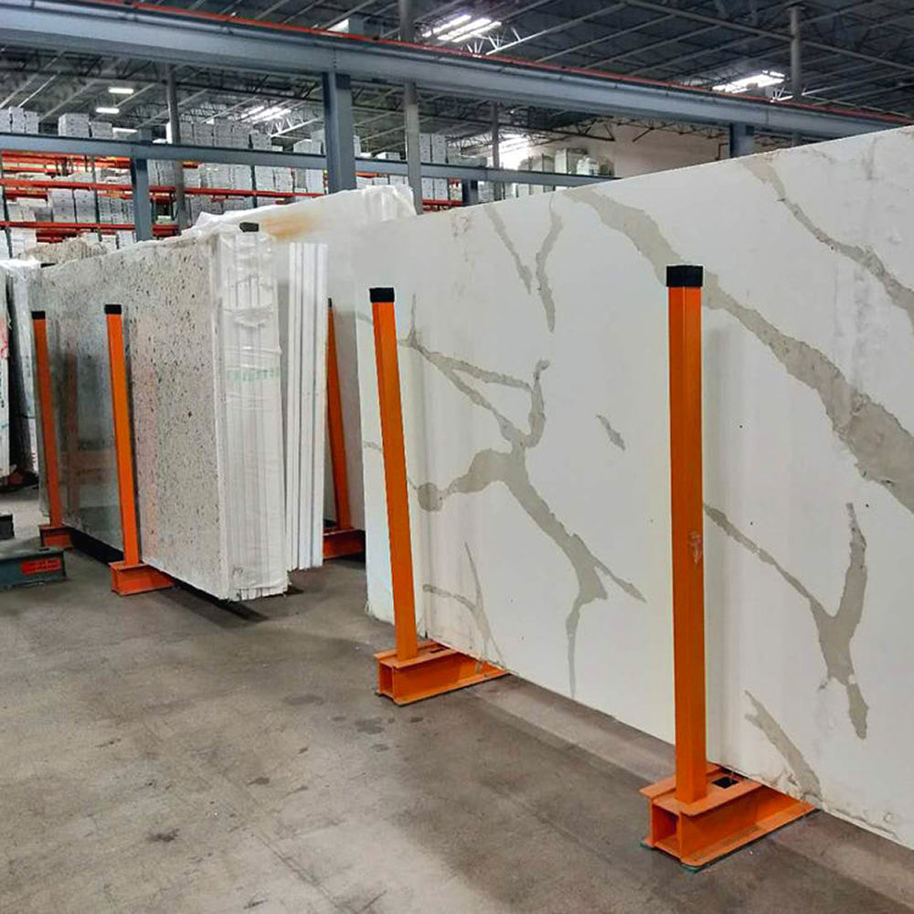 Adjustable Metallic Slab Rack(2 Rails+12 Posts With Rubber) For Marble ...